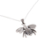 Sterling silver pendant necklace, 'Humming Bee' - Sterling Silver Bee Pendant Necklace from India (image 2c) thumbail