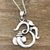 Sterling silver pendant necklace, 'Fascinating Om' - Sterling Silver Om Pendant Necklace from India (image 2b) thumbail