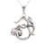 Sterling silver pendant necklace, 'Fascinating Om' - Sterling Silver Om Pendant Necklace from India (image 2c) thumbail