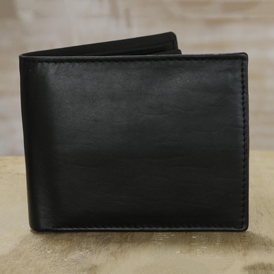 UNICEF Market  Black Leather Wallet for Men with Multiple Pockets - Suave  in Red