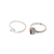 Garnet and sterling silver rings, 'Royal Delight' (pair) - Garnet and Sterling Silver Rings from India (Pair) thumbail