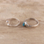 Sterling silver and composite turquoise rings, 'Delightful Ocean' (pair) - Sterling Silver and Composite Turquoise Rings (Pair) (image 2b) thumbail