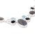 Multi-gemstone pendant necklace, 'Entrancing Night' - Entrancing Multi-Gemstone Pendant Necklace from India (image 2c) thumbail