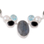 Multi-gemstone pendant necklace, 'Entrancing Night' - Entrancing Multi-Gemstone Pendant Necklace from India (image 2d) thumbail