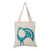 Cotton shoulder bag, 'Peacock Pose in Teal' - Embroidered Peacock Cotton Shoulder Bag in Teal from India (image 2a) thumbail