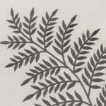 Cotton shoulder bag, 'Ferny Frond in Sage' - Sage Fern Pattern Embroidered Cotton Shoulder Bag from India