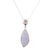 Agate and amethyst pendant necklace, 'Lacy Blue' - Agate and Amethyst Pendant Necklace from India