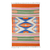 Wool area rug, 'Hourglass Geometry' (4x6) - Hourglass Pattern Wool Area Rug from India (4x6)