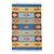 Wool area rug, 'Stripes and Diamonds' (4x6) - Diamond and Striped Pattern Wool Area Rug from India (4x6) thumbail