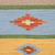 Wool area rug, 'Stripes and Diamonds' (4x6) - Diamond and Striped Pattern Wool Area Rug from India (4x6) (image 2b) thumbail