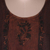 Rayon high-low tank top, 'Russet Fusion' - Sleeveless Rayon Tie-Dyed Embroidered Top (image 2c) thumbail