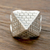 Men's sterling silver ring, 'Masonic Pyramid' - Men's Sterling Silver Pyramid Ring from India