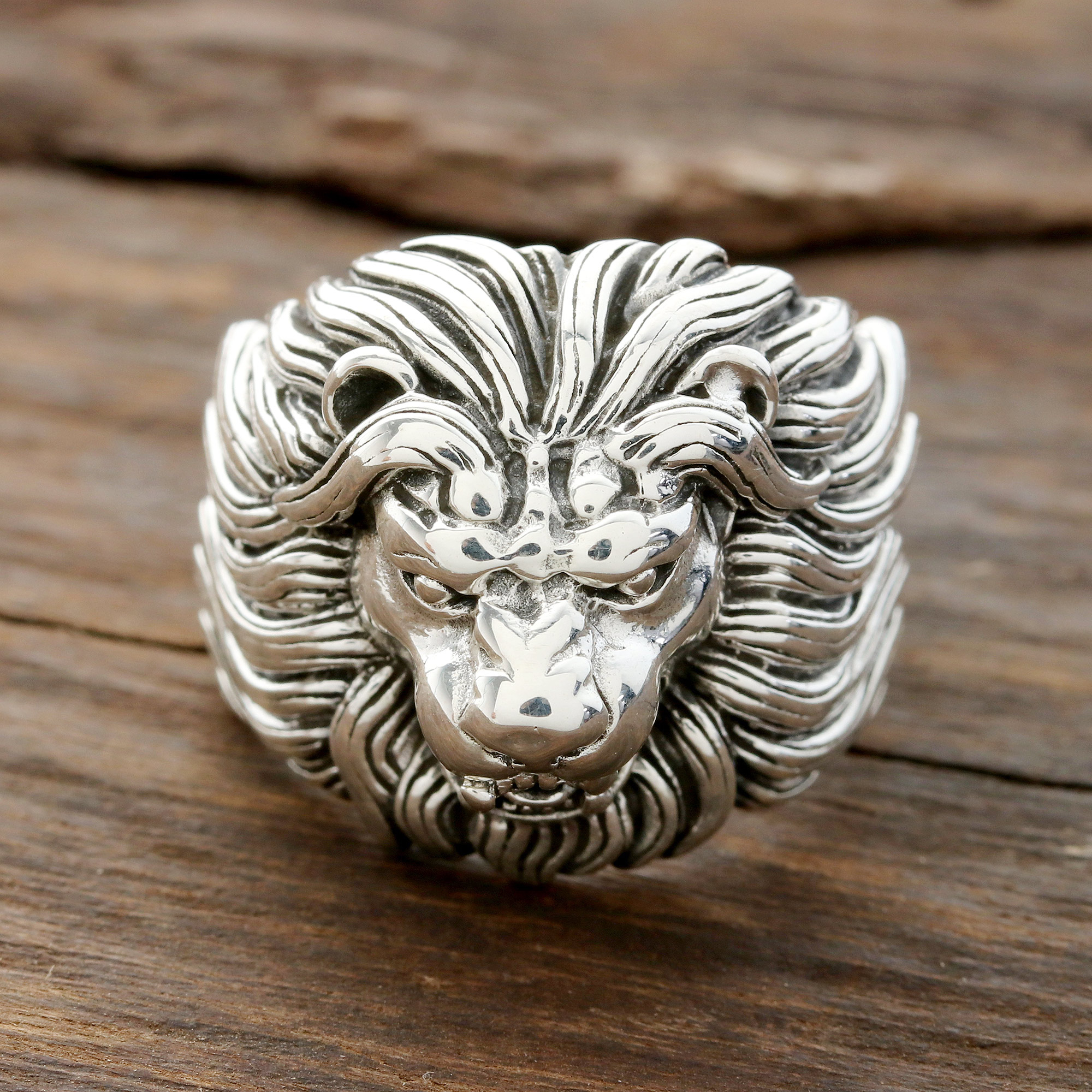 Buy Lion Pinky Ring, Sterling Silver by Espada Silver | elk & HAMMER