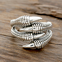 Featured review for Sterling silver band ring, Dragons Claws