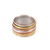 Sterling silver spinner ring, 'Mesmerizing Quintet' - Sterling Silver Spinner Ring with Brass and Copper