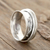 Sterling silver spinner ring, 'Elegant Rotation' - Sterling Silver Spinner Ring Crafted in India