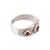 Garnet band ring, 'Radiant Squares' - Garnet Band Ring Crafted in India (image 2c) thumbail