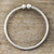 Sterling silver cuff bracelet, 'Elegant Charm' - Simple Sterling Silver Cuff Bracelet from India