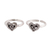 Sterling silver toe rings, 'Friendship Love' (pair) - Heart Motif Sterling Silver Toe Rings from India (image 2a) thumbail