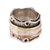 Sterling silver spinner ring, 'Creative Flair' - Sterling Silver Spinner Ring with Brass and Copper thumbail