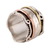 Sterling silver spinner ring, 'Creative Flair' - Sterling Silver Spinner Ring with Brass and Copper (image 2c) thumbail