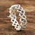 Sterling silver band ring, 'Celtic Hearts' - Celtic Heart Sterling Silver Band Ring from India (image 2b) thumbail
