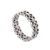 Sterling silver band ring, 'Happy Petals' - Petal Pattern Sterling Silver Band Ring from India (image 2c) thumbail