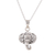 Collar colgante de plata esterlina - Collar Ganesha de plata esterlina hecho a mano en la India