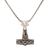Halskette mit Anhänger aus Sterlingsilber, „Thor Fox“ – Thorshammer-Halskette aus Sterlingsilber mit Fuchsmotiv aus Indien