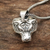 Sterling silver pendant necklace, 'Swift Tiger' - Sterling Silver Tiger Pendant Necklace from India
