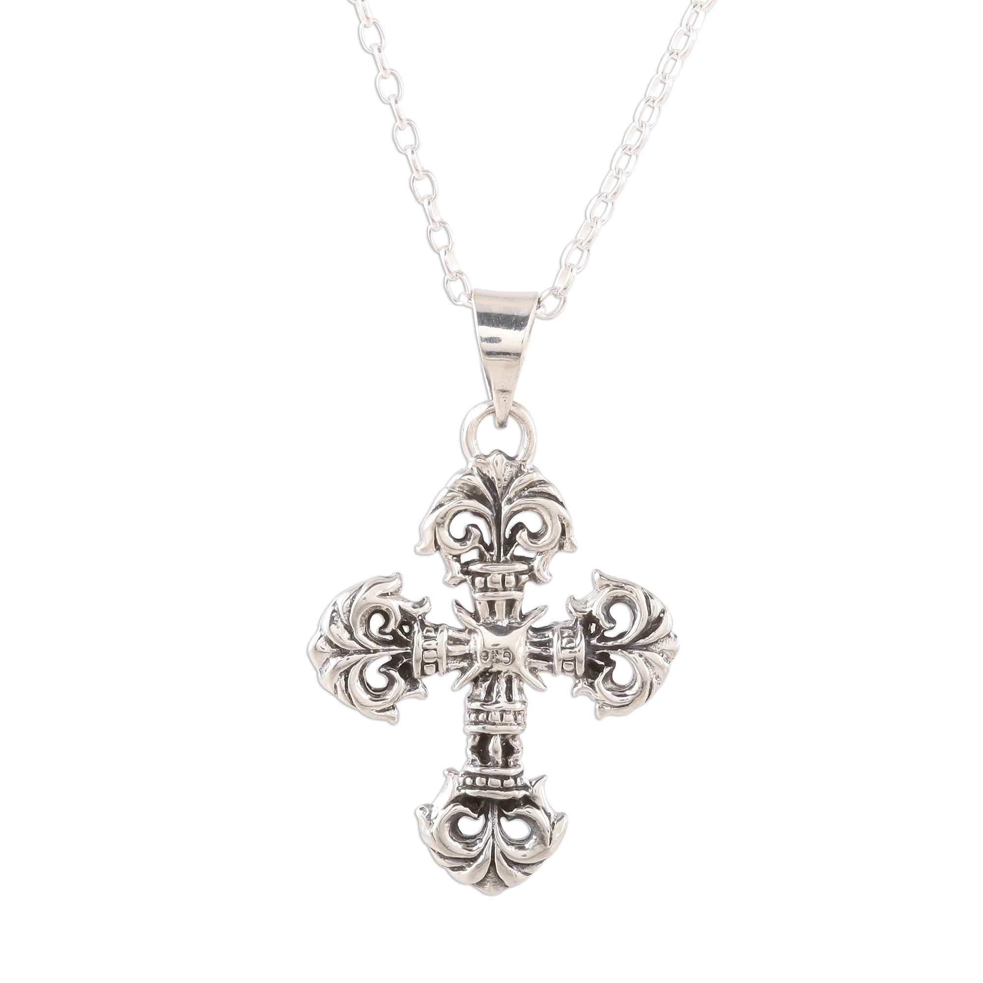 Preloved LV Unicef Silver Lockit Pendant, Sterling Silver Necklace