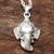 Sterling silver pendant necklace, 'Charm of the Elephant' - Sterling Silver Elephant Pendant Necklace Crafted in India