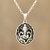 Halskette mit Anhänger aus Sterlingsilber - Halskette mit Ganesha-Anhänger aus Sterlingsilber aus Indien