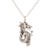 Sterling silver pendant necklace, 'Fearsome Dragon' - Sterling Silver Dragon Pendant Necklace from India
