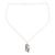Anhänger-Halskette aus Sterlingsilber, 'Furchterregender Drache'. - Drachenanhänger-Halskette aus Sterlingsilber aus Indien