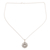 Anhänger-Halskette aus Sterlingsilber, 'Ewiger Frieden'. - Om-Motiv Halskette aus Sterlingsilber-Anhänger aus Indien