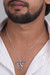 Sterling silver pendant necklace, 'Spread Dragon' - Combination-Finish Sterling Silver Dragon Necklace