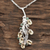 Rhodium plated citrine and emerald pendant necklace, 'Sunshine Alliance' - Rhodium Plated Citrine and Emerald Pendant Necklace (image 2) thumbail