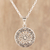 Sterling silver pendant necklace, 'Celtic Chakra' - Celtic Pattern Sterling Silver Pendant Necklace from India (image 2) thumbail