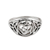 Sterling silver band ring, 'Spiritual Fusion' - Sterling Silver Om Pattern Band Ring from India thumbail