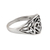 Sterling silver band ring, 'Spiritual Fusion' - Sterling Silver Om Pattern Band Ring from India (image 2c) thumbail