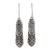 Sterling silver dangle earrings, 'Creative Patterns' - Patterned Sterling Silver Dangle Earrings from India