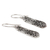Sterling silver dangle earrings, 'Creative Patterns' - Patterned Sterling Silver Dangle Earrings from India