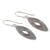 Sterling silver dangle earrings, 'Marquise Elegance' - Marquise Shape Sterling Silver Dangle Earrings from India (image 2c) thumbail
