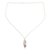 Regenbogen-Mondstein- und Amethyst-Anhänger-Halskette - Halskette mit belaubtem Regenbogenmondstein und Amethyst-Anhänger