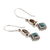 Citrine and composite turquoise dangle earrings, 'Sunny Delight' - Citrine and Composite Turquoise Dangle Earrings from India