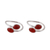 Carnelian toe rings, 'Dainty Ovals' - Oval Carnelian Toe Rings from india (image 2a) thumbail