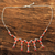 Carnelian waterfall necklace, 'Lustrous Glow' - Carnelian Waterfall Necklace from India
