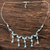 Composite turquoise waterfall necklace, 'Luxurious Luster' - Composite Turquoise Waterfall Necklace from India (image 2) thumbail