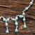 Composite turquoise waterfall necklace, 'Luxurious Luster' - Composite Turquoise Waterfall Necklace from India (image 2b) thumbail